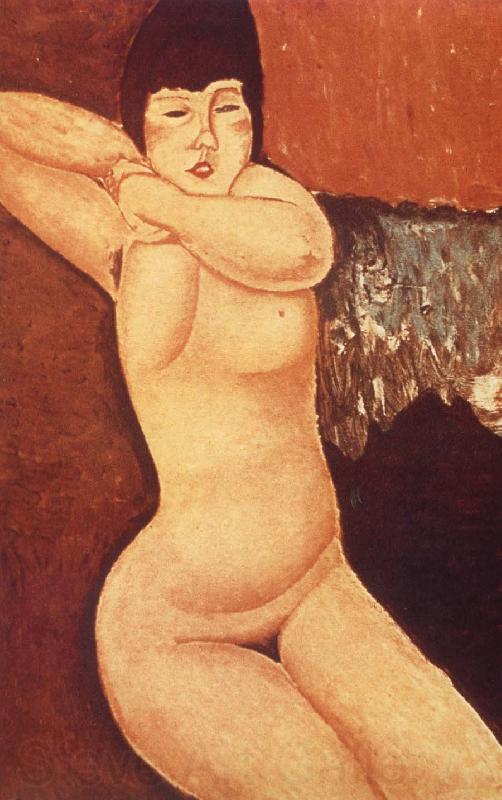 Amedeo Modigliani Reclining nude with Clasped Hand Norge oil painting art